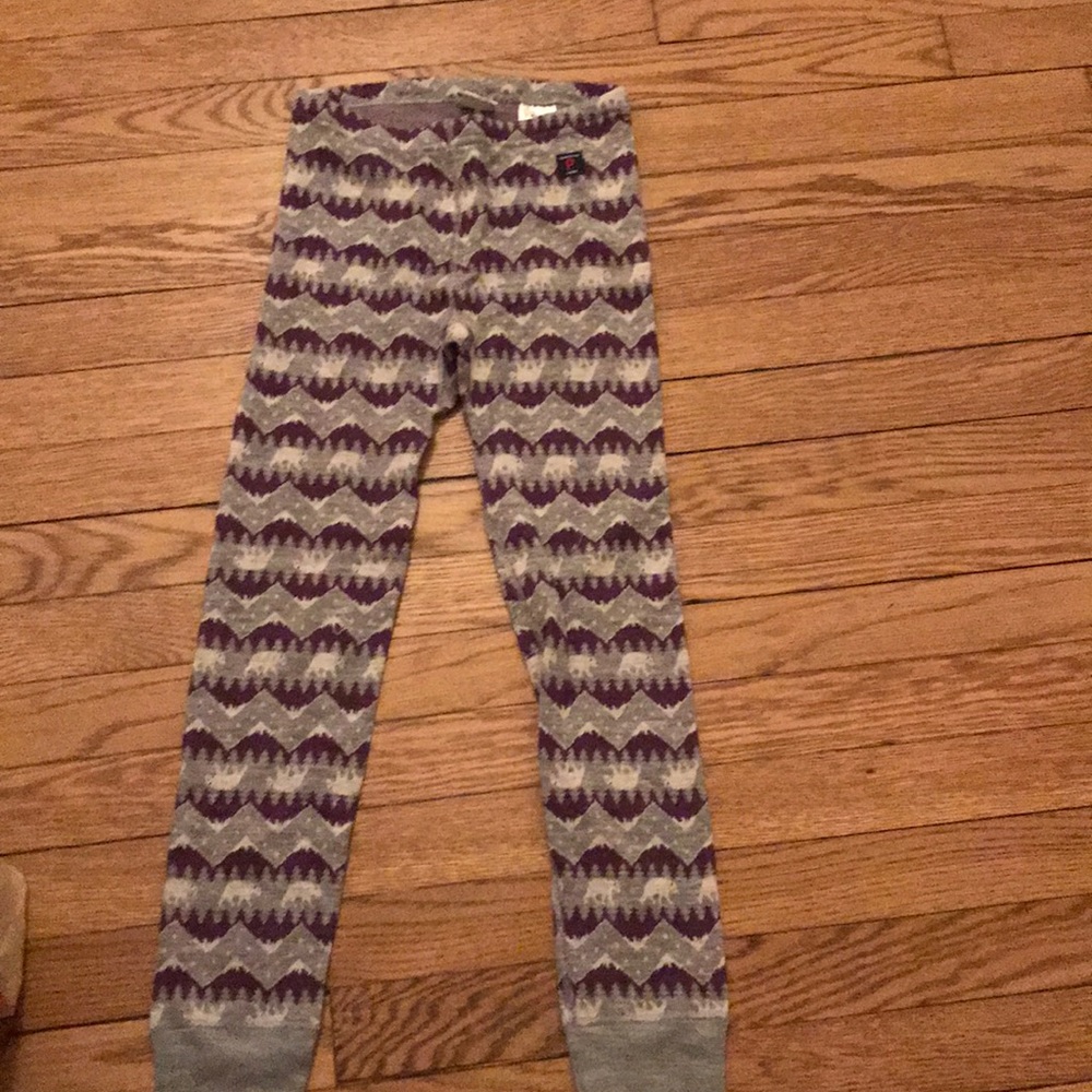 Girls 6-8 wool leggings in polar bear print